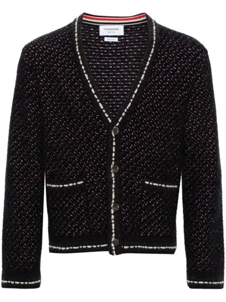 Thom Browne кардиган из букле, синий