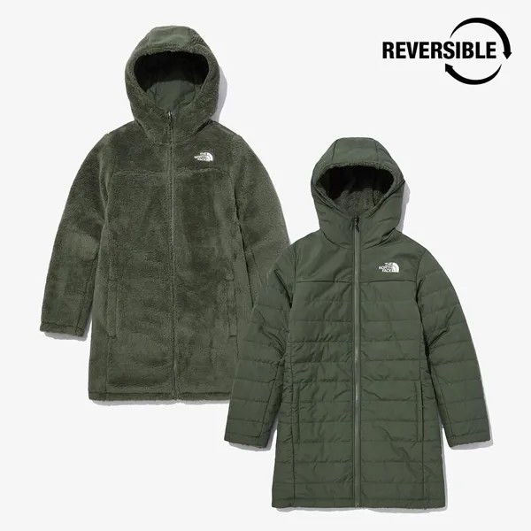 THE NORTH FACE NJ3NN90A Женская двусторонняя парка с утеплением Moss Bird