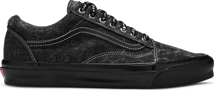 Кеды Vans Raised By Wolves x OG Old Skool LX Acid Wash Denim, черный