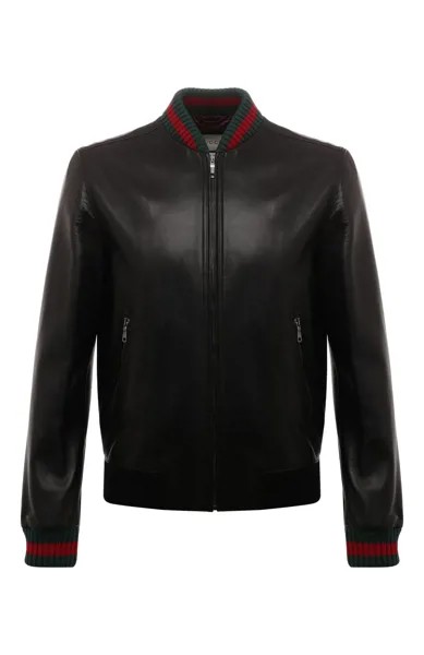 Кожаный бомбер Gucci