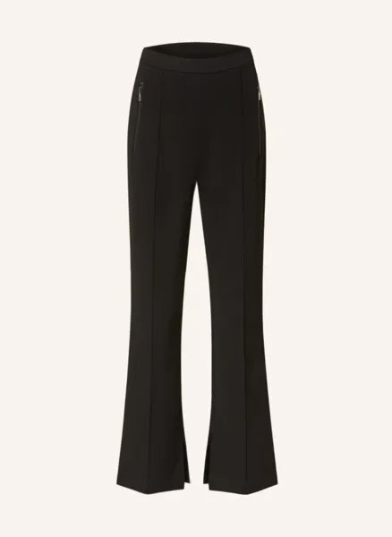 Брюки goya bootcut из трикотажа  Weekend Maxmara, черный