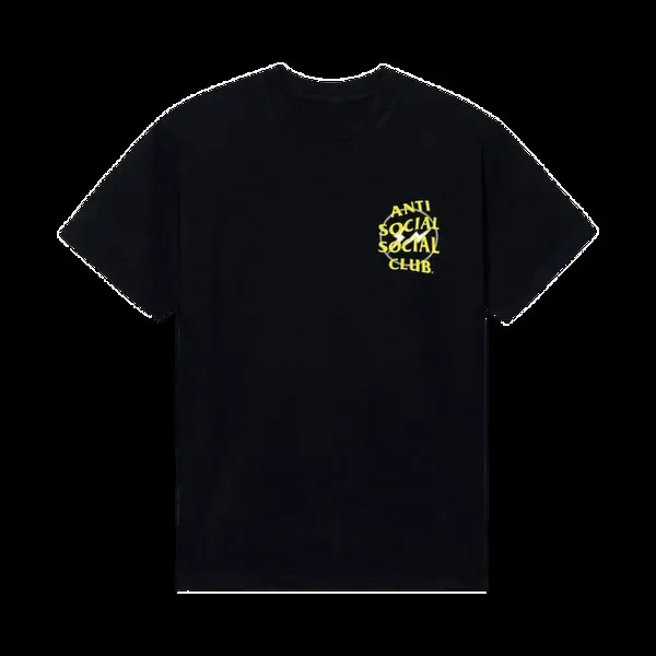 Футболка Anti Social Social Club x Fragment Half Tone 'Black/Yellow', черный