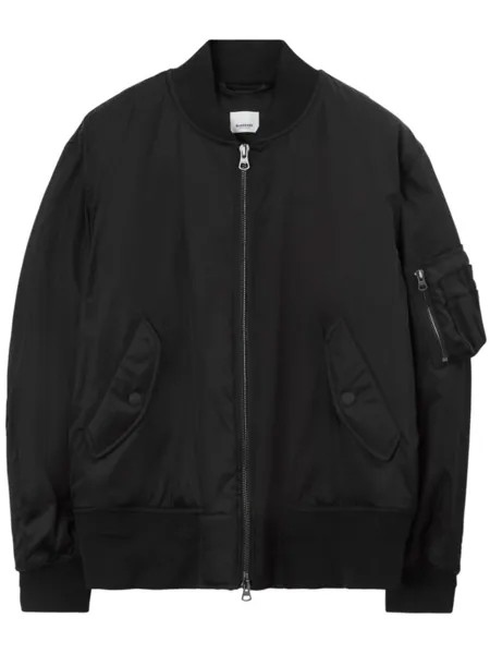 Burberry бомбер Chequered Crest, черный