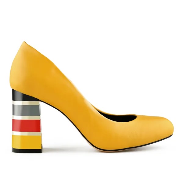 Женские элегантные туфли желтые Tendenz