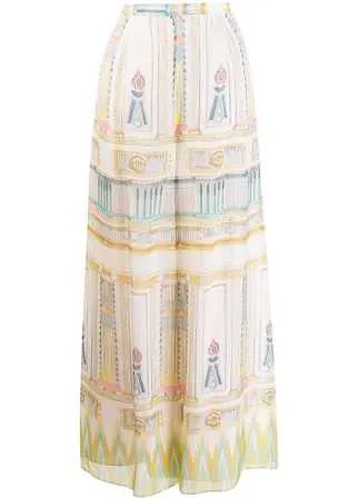 Temperley London шифоновые брюки Athena с принтом