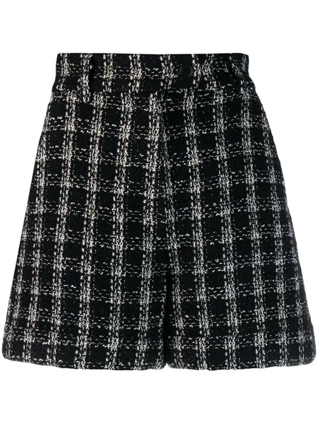MSGM твидовые шорты в клетку