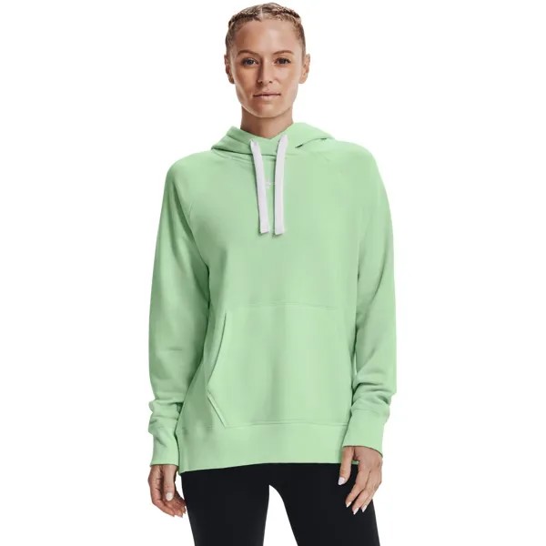 Толстовка женская Under Armour Rival Fleece Hb зеленая 2XL