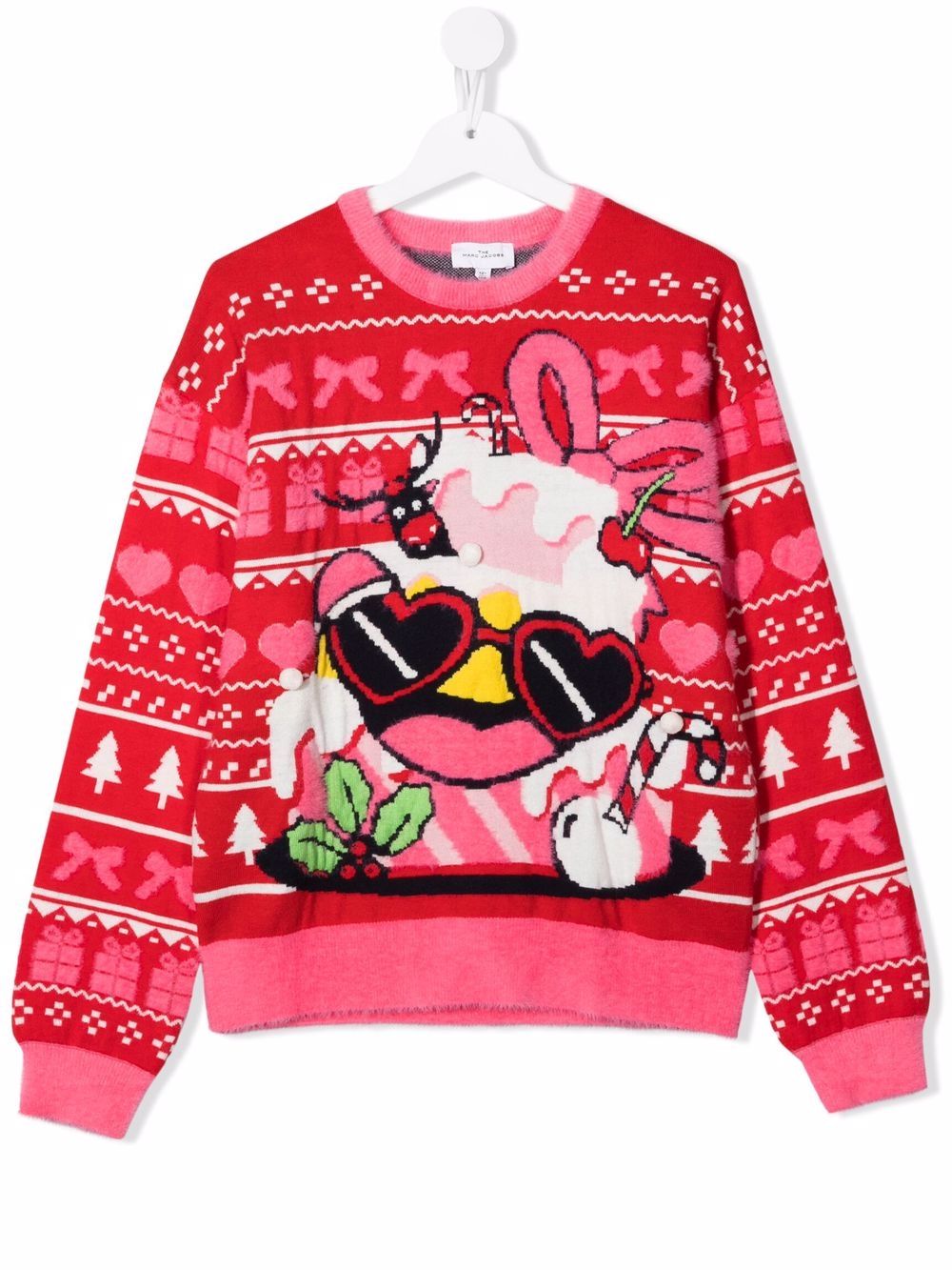 The Marc Jacobs Kids джемпер Holiday вязки интарсия