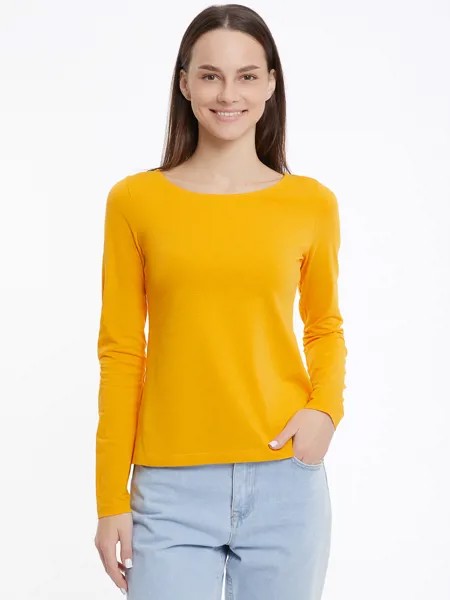 Лонгслив женский oodji 24201007B желтый XS
