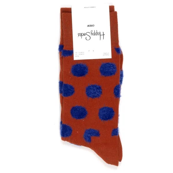 Носки унисекс Happy Socks Happy-Socks-Big-Dot-Fluffy-Brown разноцветные 36-40