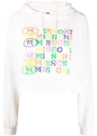 M Missoni укороченная футболка с логотипом