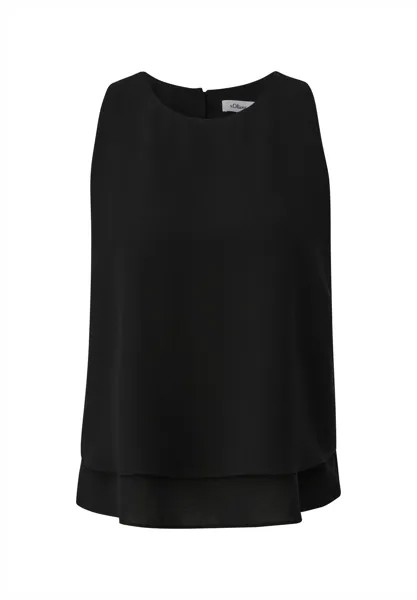 Блузка s.Oliver BLACK LABEL, черная
