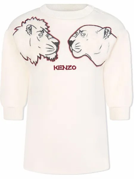 Kenzo Kids платье с вышивкой
