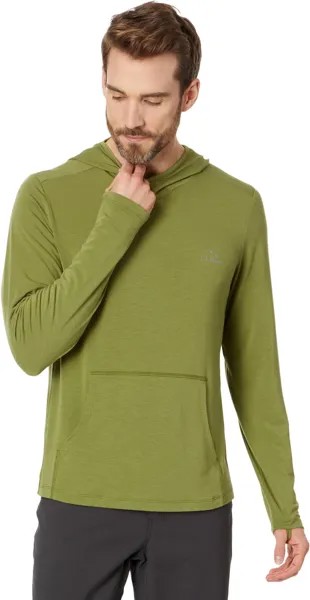 Толстовка L.L.Bean Tropicwear Comfort Hoodie Long Sleeve Men's Regular, цвет Fern