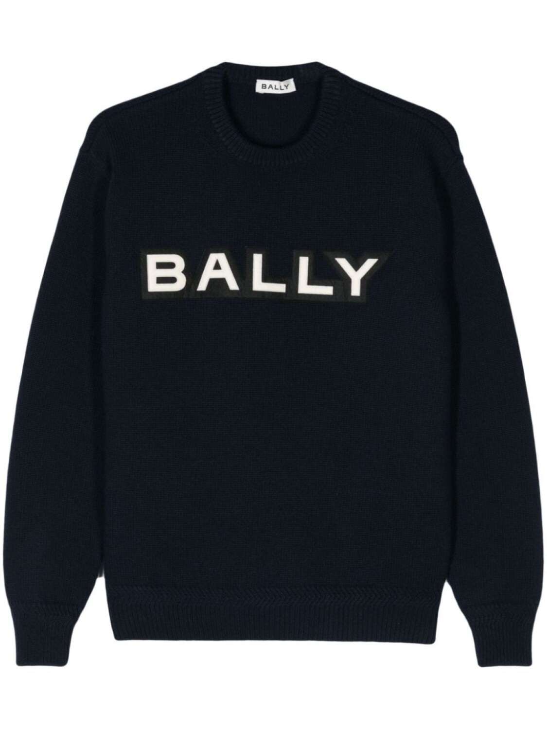Bally свитер с логотипом, синий