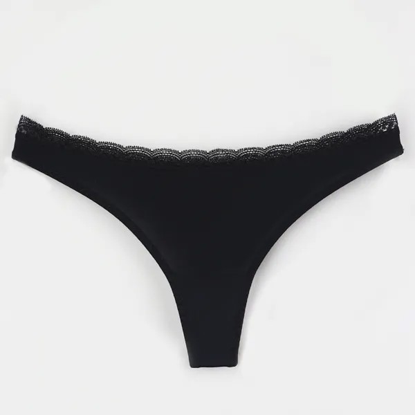 Трусы  стринги Dimanche lingerie, размер 2, черный