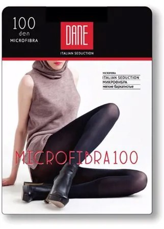 Колготки  Dane Microfibra, 100 den, с ластовицей, размер 3, черный