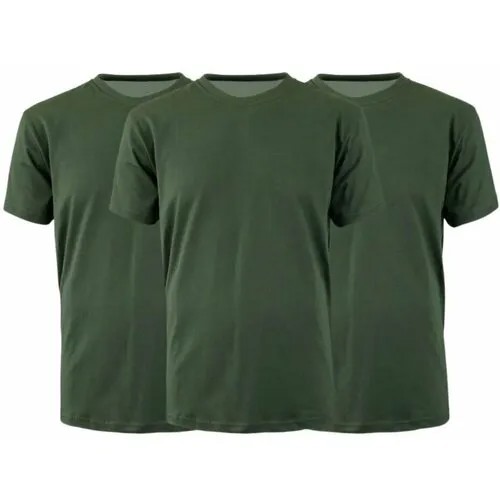 Комплект мужских армейских футболок, футболки тактические, олива 3 шт