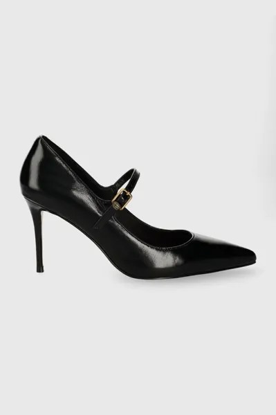 Кожаные туфли на каблуке Regent Point Mary Jane Kurt Geiger London, черный