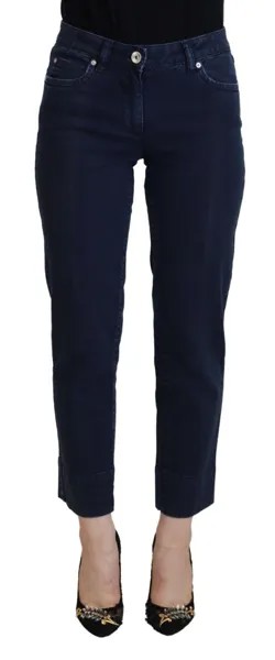 Джинсы HENRY COTTON S Синие хлопковые зауженные женские повседневные джинсовые бирки s. 26 рекомендованная розничная цена 180 долларов США