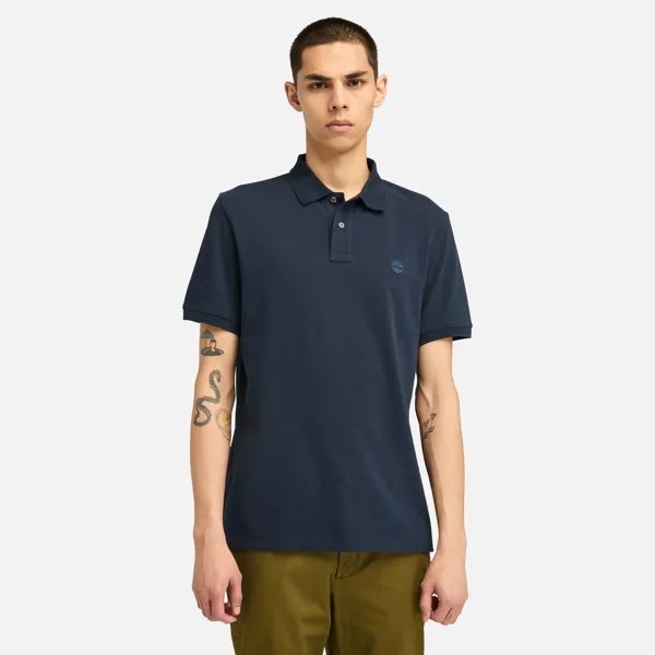 Мужская рубашка-поло Millers River Pique Timberland, цвет Navy/Dark Denim