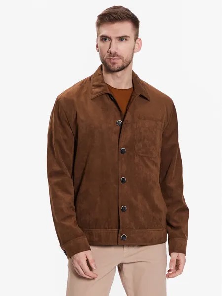 Куртка из искусственной кожи, стандартного кроя Sisley, коричневый