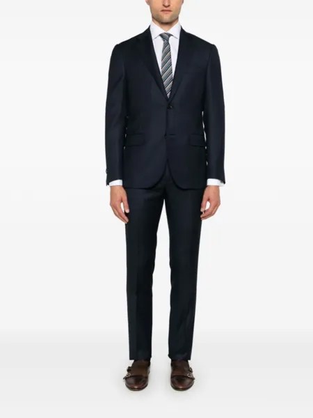 Corneliani однобортный костюм, синий