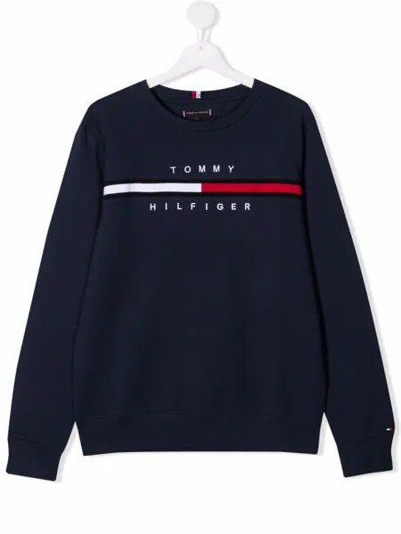Tommy Hilfiger Junior толстовка с вышитым логотипом