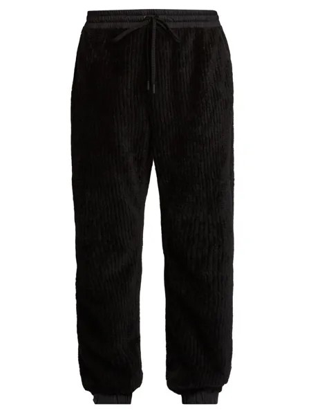 Текстурированные спортивные штаны Jogger с кулиской Moncler Grenoble, черный