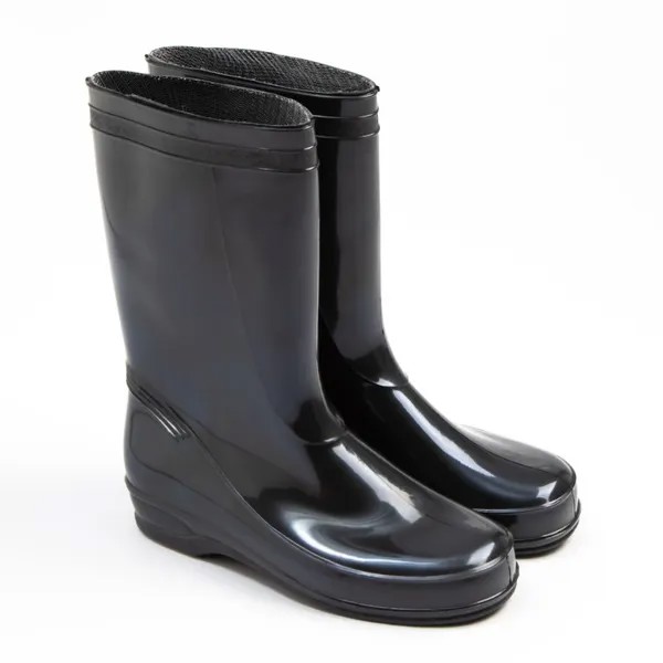 Резиновые сапоги женские NoBrand 91658 черные 39 RU