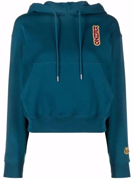Kenzo худи с кулиской и вышитым логотипом