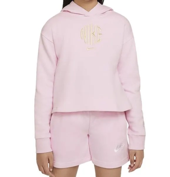 Худи из розовой пены Nike Girls Sportswear French Terry, разные размеры