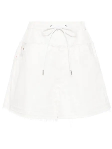 Sacai шорты с кулиской, белый
