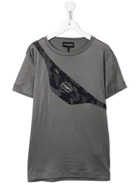 Emporio Armani Kids футболка с принтом