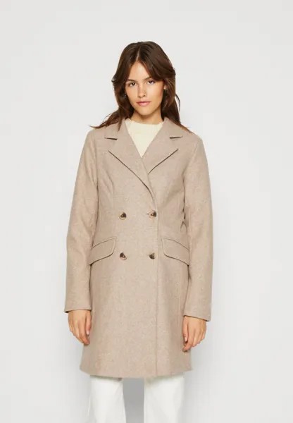 Пальто классическое Vilunna Coat VILA, цвет brown lentil melange