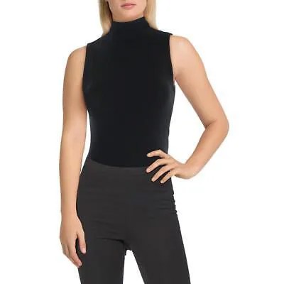 Calvin Klein Jeans Женское черное боди без рукавов с воротником-стойкой XS BHFO 3738