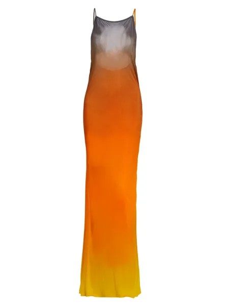 Макси-платье Rayna с ремешками на спине Ronny Kobo, оранжевый