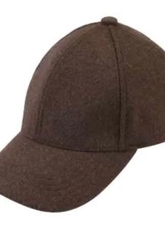 Минималистичная кепка из шерсти и кашемира шоколадного цвета. Такой модный аксессуар будет одинаково хорошо сочетаться как с дубленкой, так и с объемной курткой.