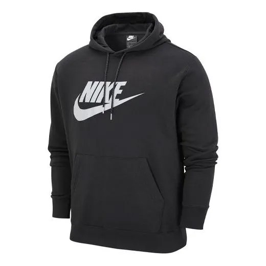Толстовка Men's Nike Casual Alphabet Logo Printing Fleece Black, черный