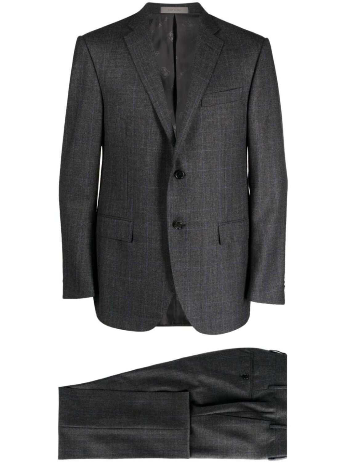 Corneliani костюм с однобортным пиджаком, серый