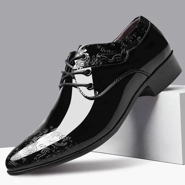 Кожа обувь Мужчины Дышащий Формальные платья Обувь Роскошный Бизнес Оксфорд Мужской Офис Свадебные квартиры