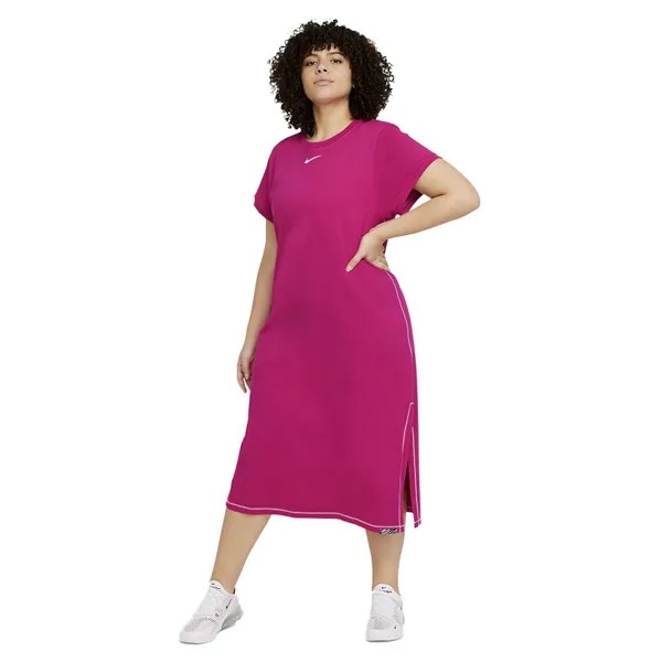 Платье Nike Sportswear Icon Clash Maxi, розовый