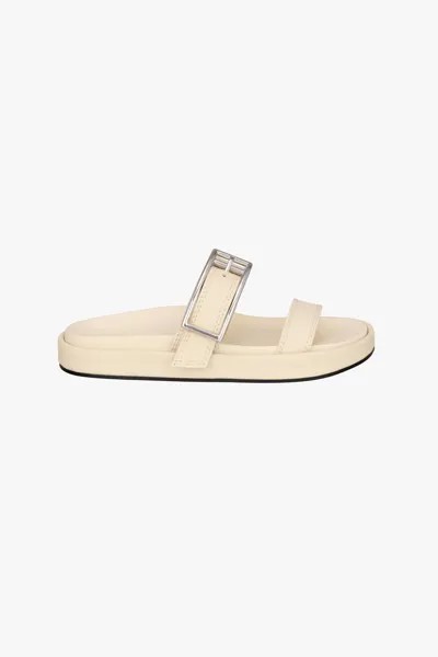 Сланцы женские ZARA 223426 белые 37 RU (доставка из-за рубежа)