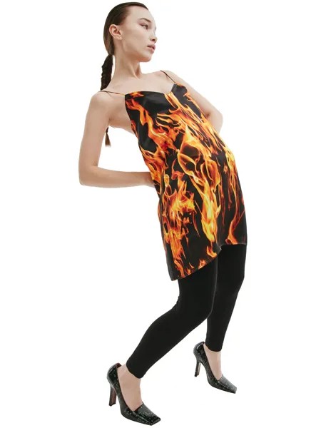 Платье-комбинация с пламенем