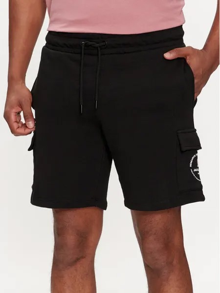 Спортивные шорты стандартного кроя Jack&Jones, черный