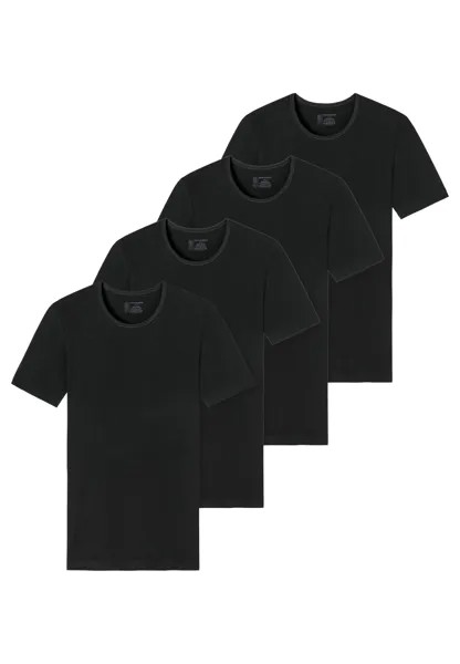 Майка Schiesser/Shirt Kurzarm 95/5 Organic Cotton, черный