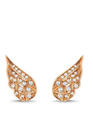 Pragnell серьги Tiara из розового золота с бриллиантами