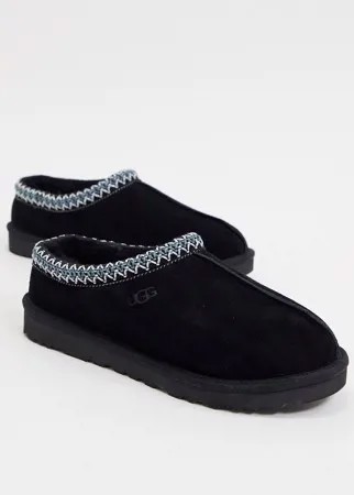 Черные слиперы UGG tasman-Черный цвет