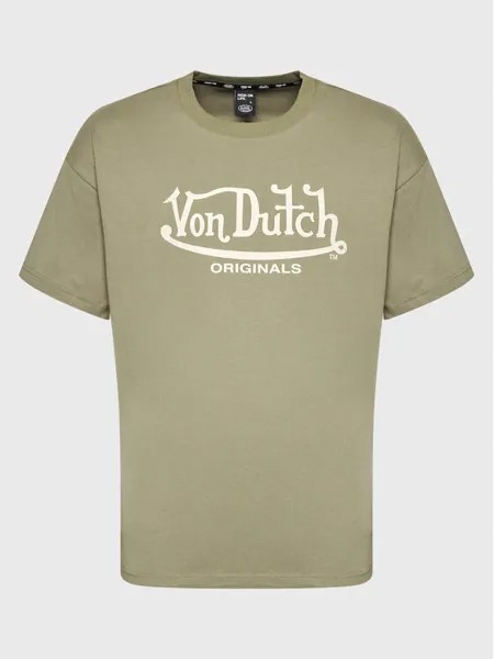 Футболка стандартного кроя Von Dutch, зеленый