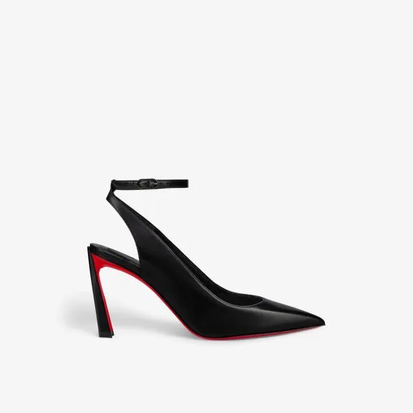 Кожаные туфли Condora 85 с пяткой на пятке Christian Louboutin, черный